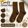 Thicken Mid-Calf Socks Warm Long Stockings New Knitted Socks  Daily Wear