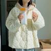 Winter Colored Polka Dots Super Soft Gourd Pattern Single-breasted Loose Cotton Clothing for Women's Cotton Coat Jacket