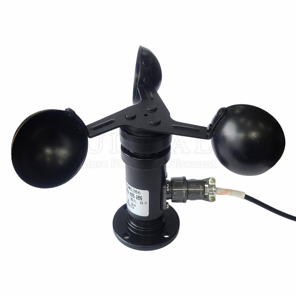 0-30m/s Aluminium Alloy Wind Speed Sensor Weather Station Detector 3 Cup Anemometer Sensors Pulse RS485 Output 4-20mA 0-5V 0-10V