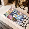 Bluey Bingo Adventure Floor Mat Suitable for Dormitory Decorate room Kitchen Game Room Antislip Carpet Anime Office Decor