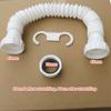 Kitchen Bathroom Basin Drain Pipe Retractable Flexible Sink Drain Pipe 1-1/2"  1-1/4" Garbage Disposal P-Trap With Adapter