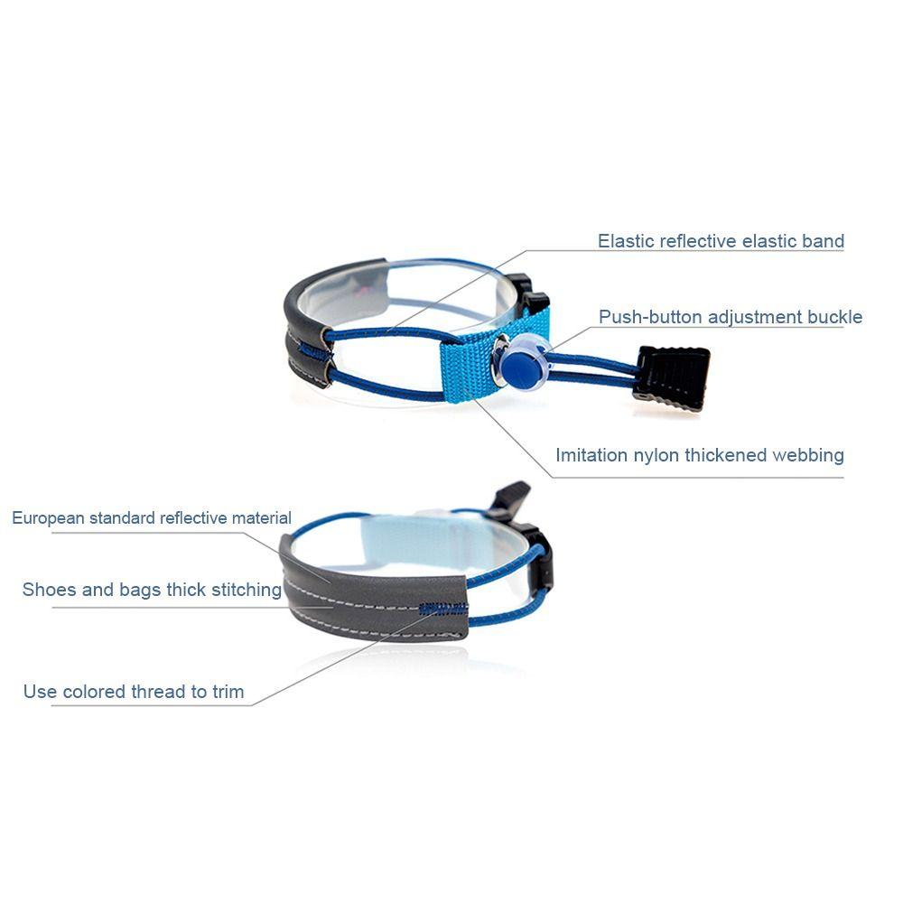 High Visibility Reflective Bike Pants Strap Reflective Bicycle Trouser Bands Night Walking
