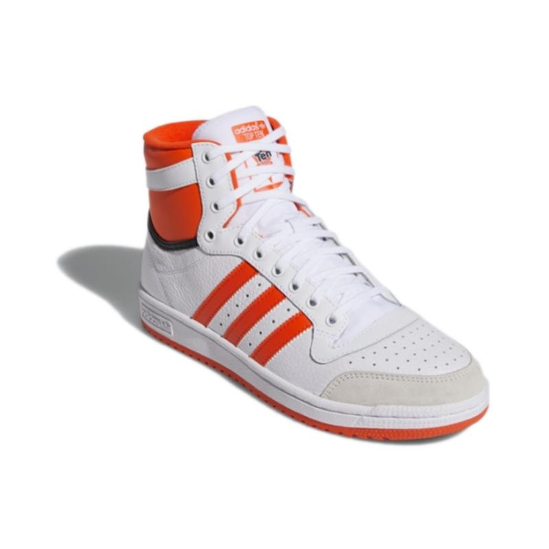Adidas Оригинальные кроссовки Originals Top Ten High белые с оранжевым S24136