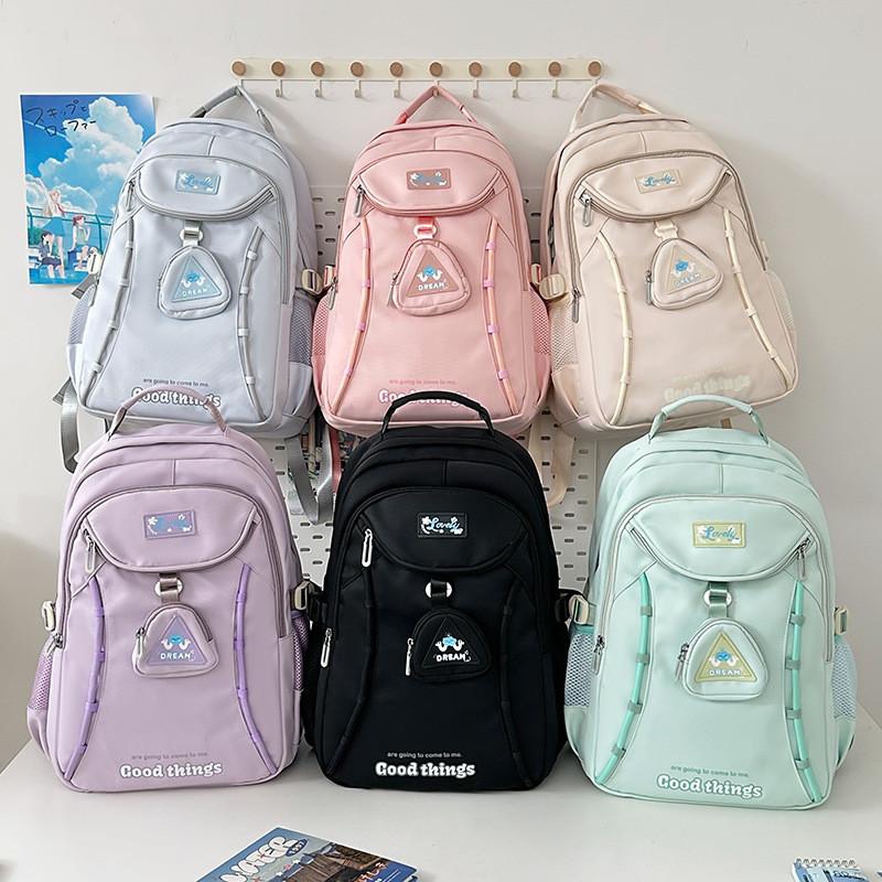 Minimalist Nylon Cute School Backpack For Teens College Schoolbags Students