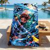 Water Warrior Stylish Digital Printing Beach Towel Quickdrying Absorbent Blanket For Beach Pool Gym Travel Christmas Gift C922211