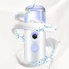 Mini Travel Steamer Cordless Lightweight USB Rechargeable Portable Handheld Steamer for Easy Refill Micro-Particle Mist Skin Hydration