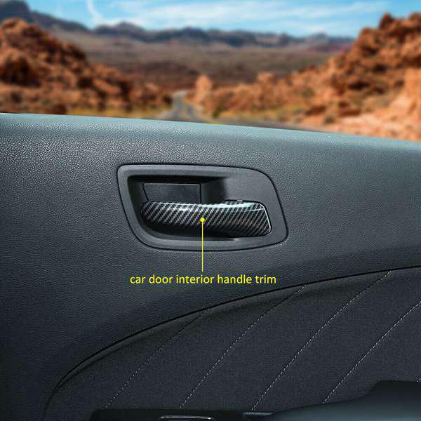 Set of 4 Inner Door Pull Handle Trim for 2011-2021 Dodge Charger/Chrysler