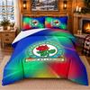 Printed 3Pcs Bedding Set Blackburn Rovers Football Pattern Bed Sheet Pillowcase For Bedroom Decor