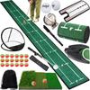 Gavit Тренировка подхода и патта в гольфе Включает Авто 20 ЭВА и коврик для сумки для хранения, оборудование, набор из 12 предметов, паттер, сетка, возвращатель, 3-сторонний