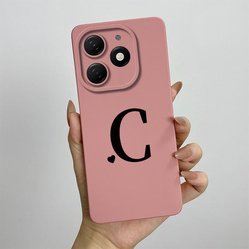 Чехол для Tecno Spark 20 Pro Чехол для телефона Tecno Spark 20 Tecno Spark 20C BG7n BG7 KJ5 KJ6 Милые начальные буквы Матовый ТПУ Мягкий чехол