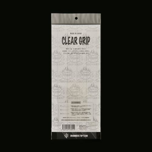 Drummers Top Team CLEAR GRIP Anti-Slip Drumstick Grip Tape, Clear, 0.1mm Thick, 2 Pairs (4 Strips)