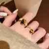 Модное кольцо на открытый указательный палец: Камень тигровый глаз в стиле ретро в Гонконге для женщин