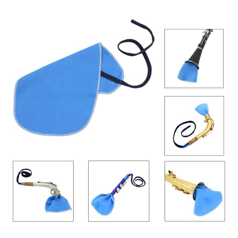 Saxophone Cleaning Cloth Durable Pull Through Cloth Soft Rag Sax Cleaning Tool for Flute and Wind & Woodwind Instrument