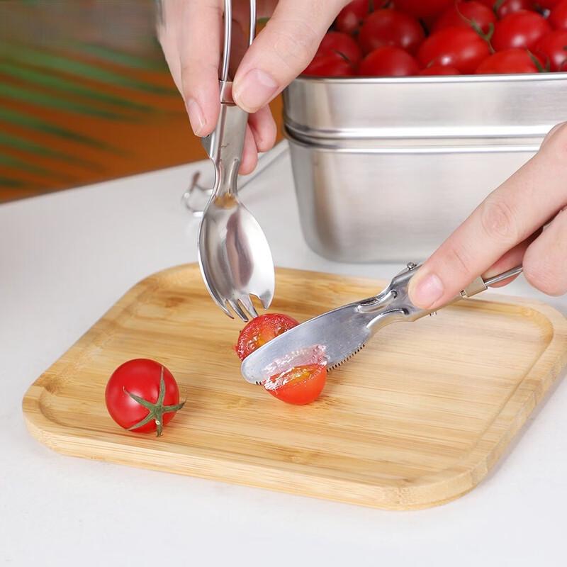 Ланч-бокс ZISIZ из нержавеющей стали 304 с бамбуковой крышкой