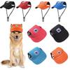 With Ear Holes Adjustable Chin Strap Puppy Dog Visor Hats Sun Protection Sunbonnet Baseball Cap