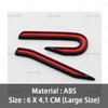 LMN1 2026 Hot VOLKSWAGEN 3D ABS New R Badge Rear Trunk Emblem Car Stickers Decal For VW Volkswagen Golf 6 7 8 GTI MK6 Mk7 MK8 Car Sty