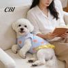 Breathable Pet Clothing Dog Shirts, Dress with Leash Hook, Starfish Print Sleeveless Ocean Style Skirt Ruffle Hem, Cute Outfit for Small Dogs