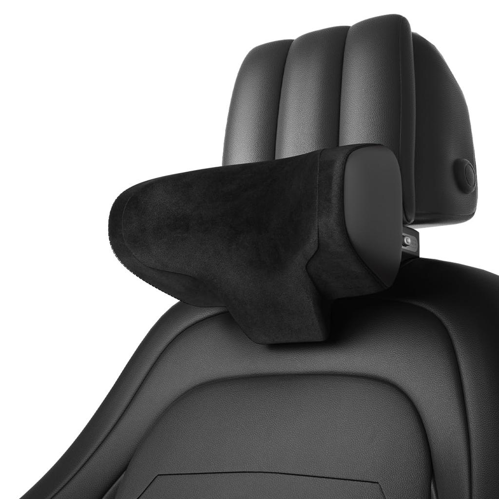 CANLER Car Neck Adjustable Height 2in Front and Compatible with Universal Car Easy Installation with Black Headrest, Pillow, 12cm, Rear, Seats, Hooks,