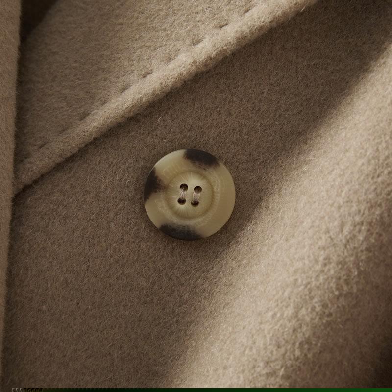 Женское пальто из 100% шерсти TIDENOVEL Осеннее шерстяное длинное пальто Ручной работы Пальто-бушлат Зимняя теплая шерстяная длинная куртка Пальто