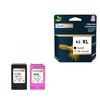 Ink Cartridges - QUALITONER - HP 62 XL - 2 Pieces - Black / Color - Remanufactured