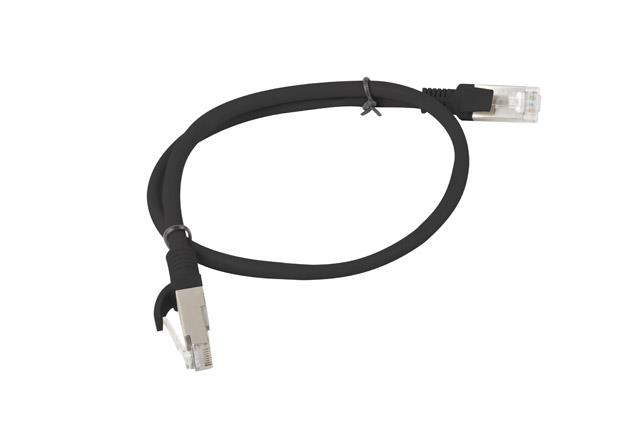 Patchcord Lanberg UTP kat.5e 0,5m czarny