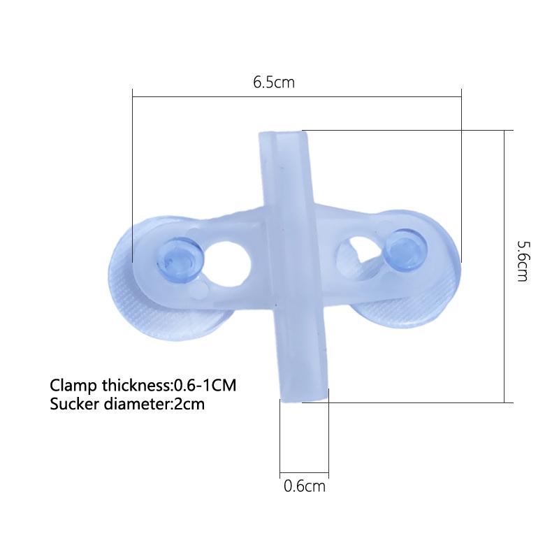 2 шт., изоляционный зажим для аквариума, перегородка, стеклянный зажим, перегородка на присоске, разделительный лист для разведения