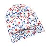 ZLIENSZUS Patriotic ZigZag Stripes & Stars Knit Hat for Adults - Zigzag Stripe with Patterns, Fashionable Suitable for City Outfits, Casual Wear, Them