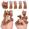 Washable Squirrel Animal Cat Random Combination Hand Puppet Finger Dolls Props