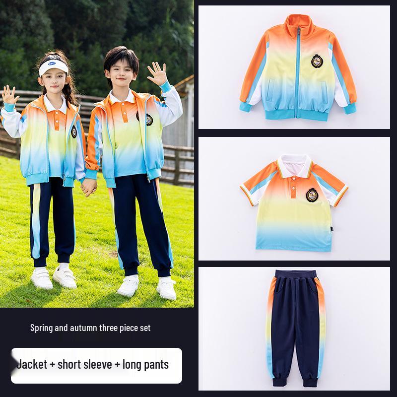 Детский комплект школьной и спортивной формы в стиле колледжа из трех предметов