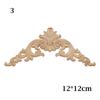 Furniture Parts Corner Appliques Frame Woodcarving Decorative Wooden Figurines Crafts Wood Carved