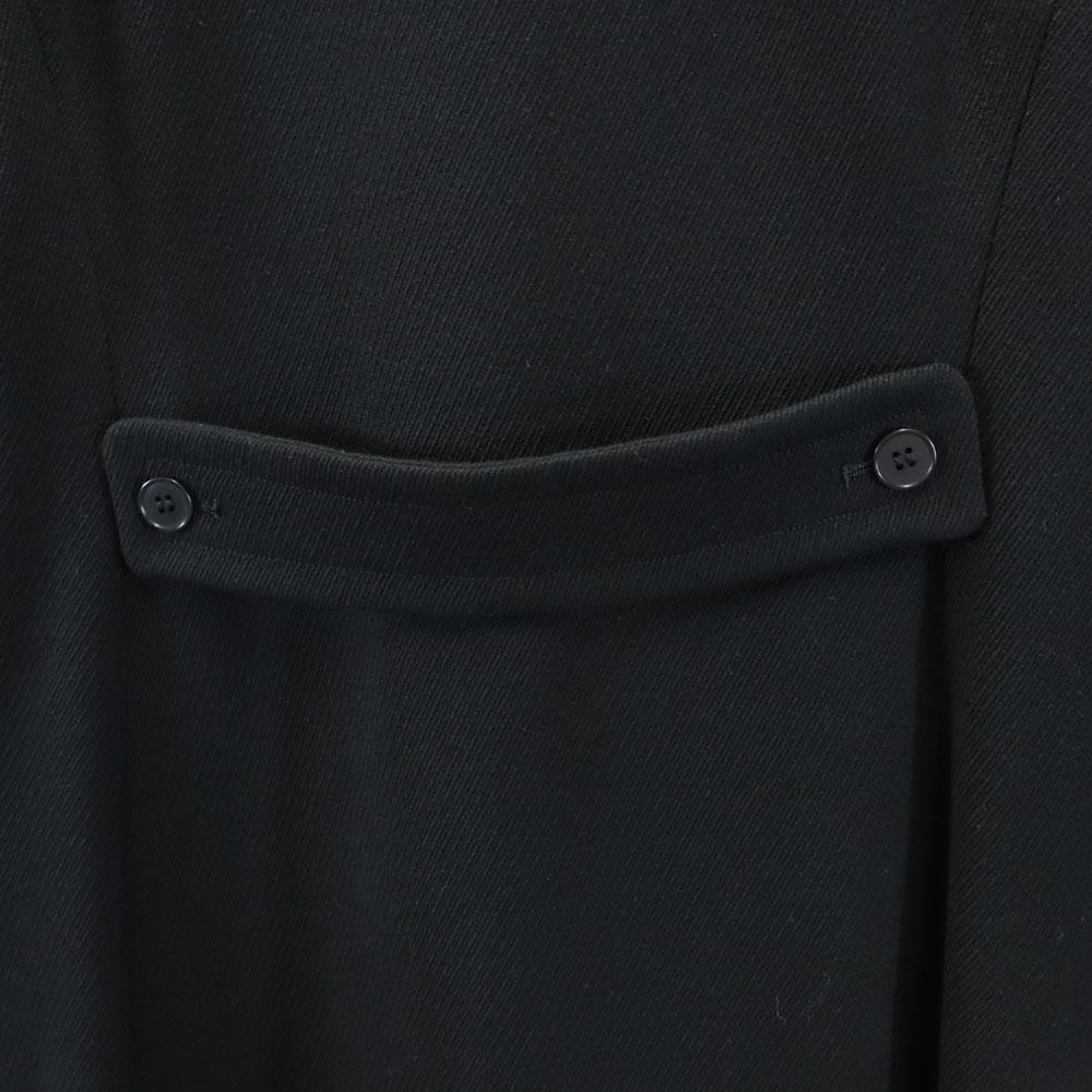 Calvin Klein Пальто Честерфилд 90-х годов из смесовой шерсти 4 черное Двубортное мужское Б/У