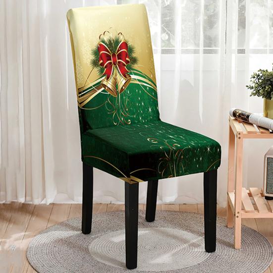 Чехол для стула Yousheng Christmas, пылезащитный, с рисунком Санта-Клауса и снеговика, эластичная ткань, противоскользящее, для украшения стула на Новый год, защитные чехлы