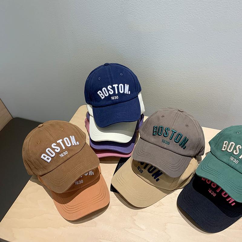 Fashion Letter Children Baseball Cap Embroidery Boys Girls Hip Hop Snapback Hat Summer Adjustable Kids Solid Color Peaked Caps