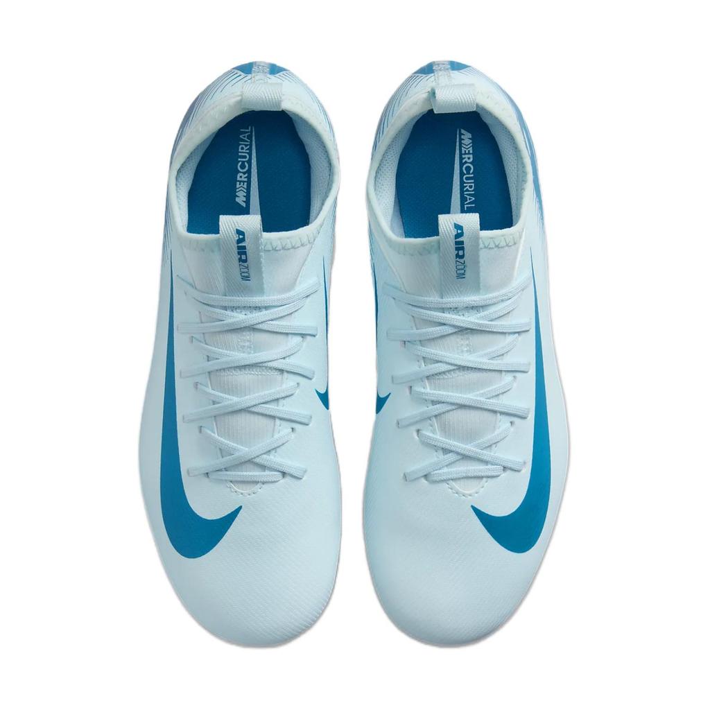 Nike Mercurial Vapor 16 Comfortable Versatile Fashion Non-Slip Durable Low-Top Soccer Shoes Kids Sneaker Blue FQ8407-400