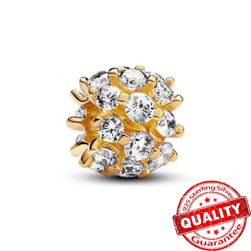 Gorgeous Copper Stones & Enamel Clip Beads & Seahorse Dangle Charm Fits Bracelet For Women Gold Necklace Pendant