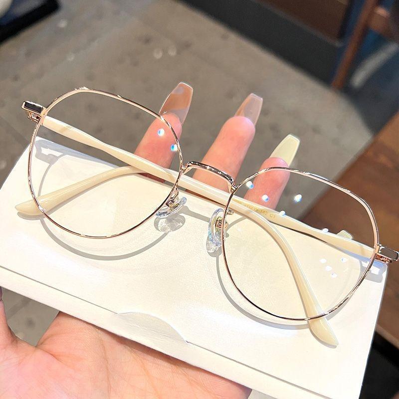 Женские очки с защитой от синего света, очки с защитой от излучения для женщин, очки с металлической оправой