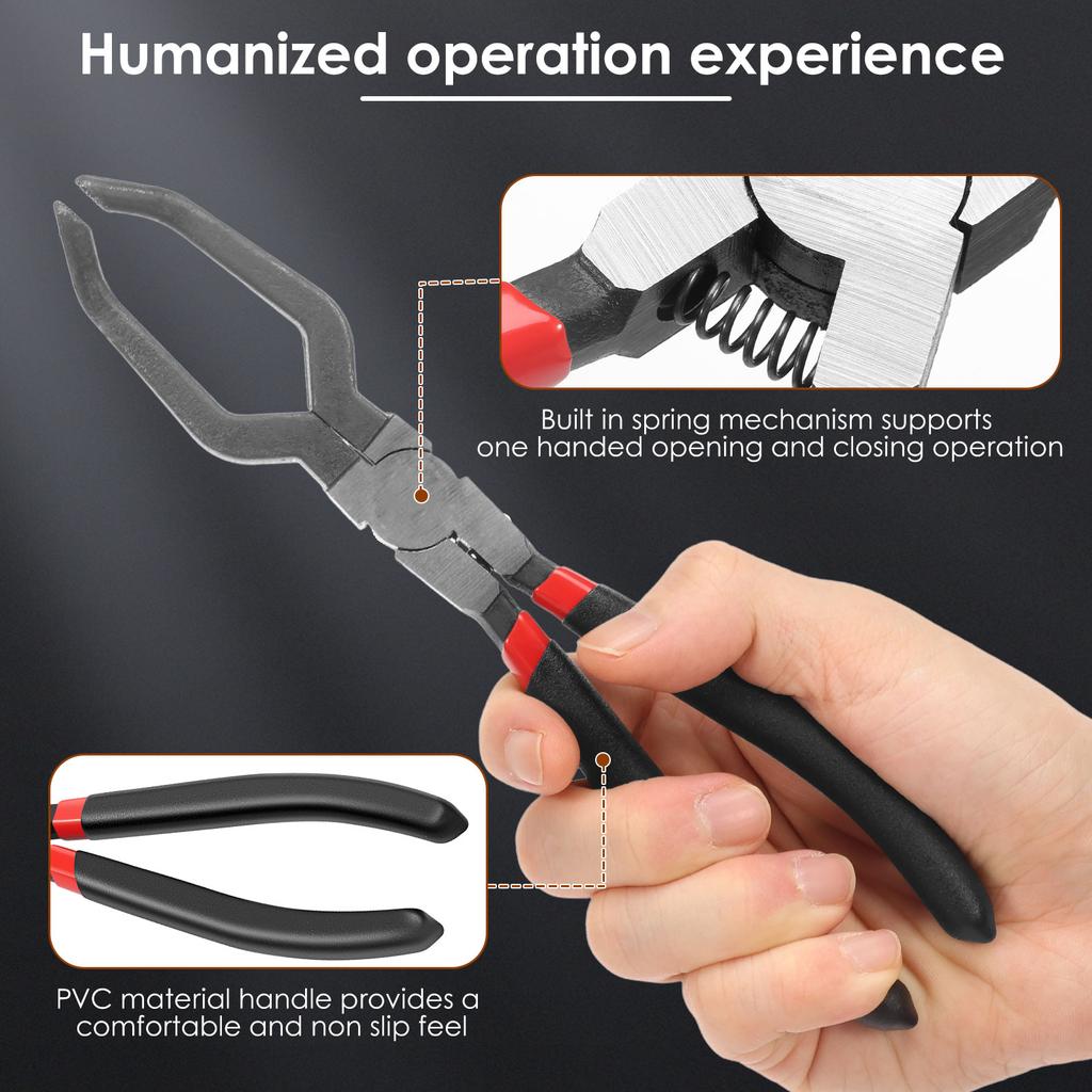 Electrical Connector Pliers Car Fuel Line Disconnect Tools Electrical Disconnect Pliers with Anti-slip Grip for Automotive Truck