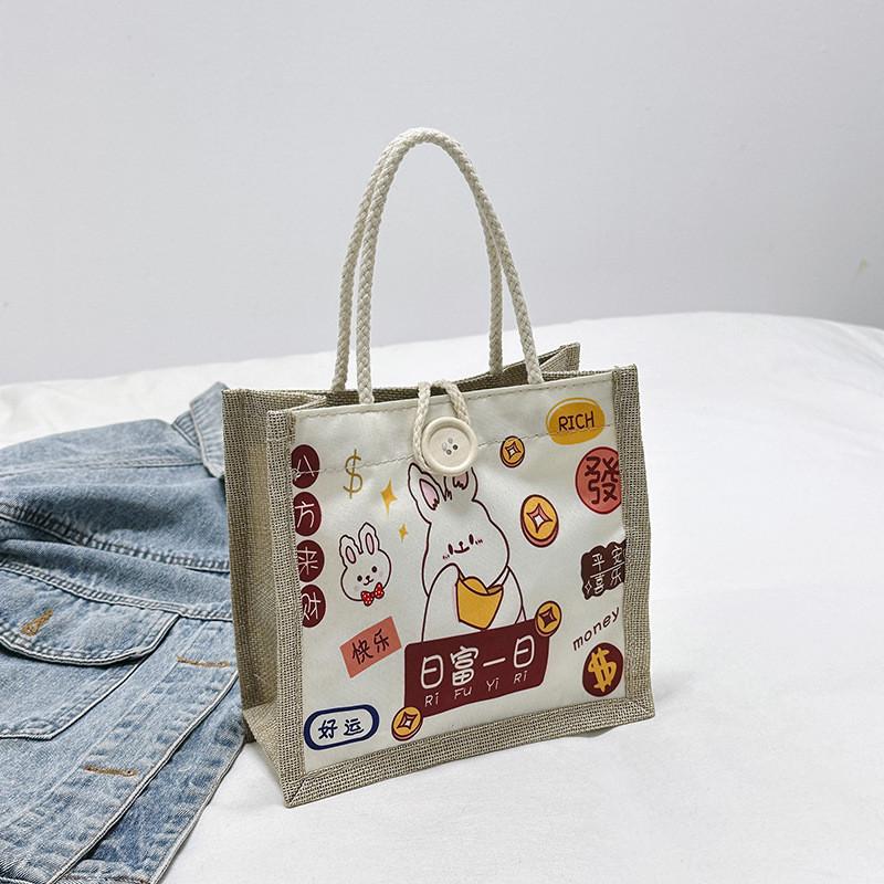 Модная Маленькая Квадратная Сумка из Холста для Женщин с Уникальным Уличным Стилем и Высокой Прочностью