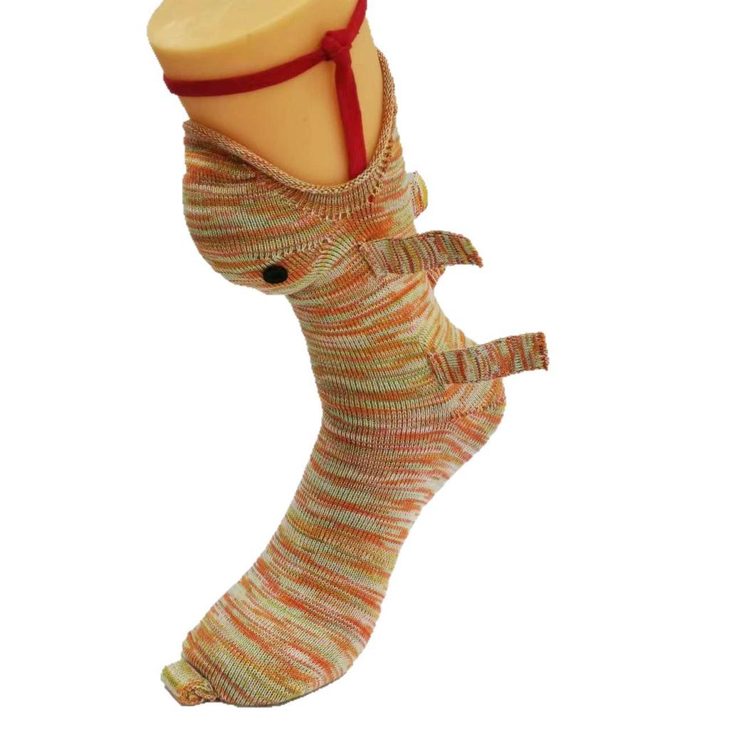 Рождественские вязаные носки-тапочки с крокодилом и акулой - Уютные и теплые, Хит