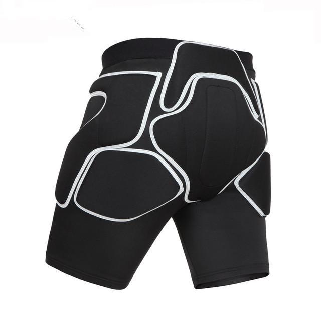 Outdoor Sports Protective Breathable Black/Silver Men/Women Sponge For Ski Skating Riding Diaper Hockey Pants Gear