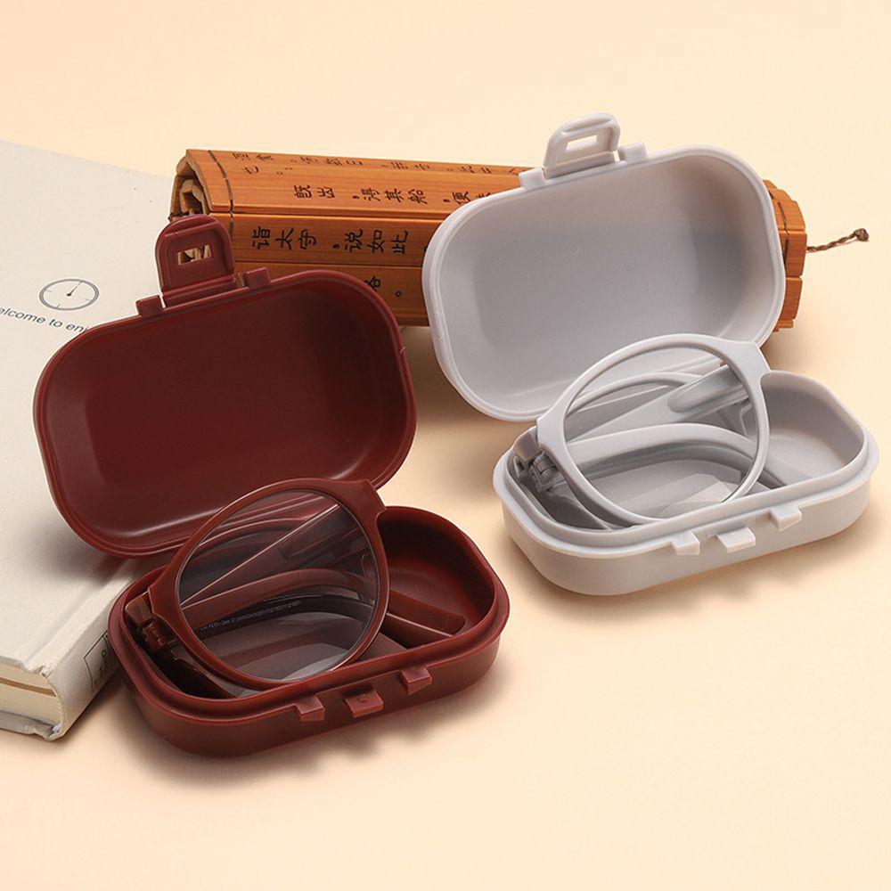 For Partents Circular Portable Eyewear Foldable Presbyopic Glasses Elderly Glasses Reading Glasses