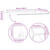 Manual Awning Frame with LEDs Green and White 5 x 3.5 m
