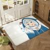 Anime G-Gawr G-Gura Floor Mat Soft Thickened Absorbent Non-Slip Bedroom Living Room Door Mat Home Decor Flannel Rugs