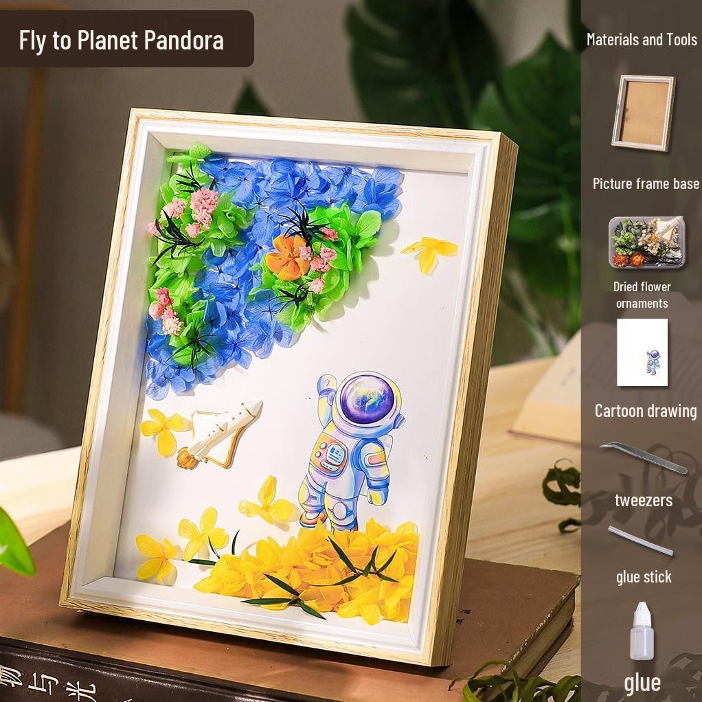 DIY Dried Flower Photo Frame Kit: Women's Day Gift & Children's Icebreaker Activity