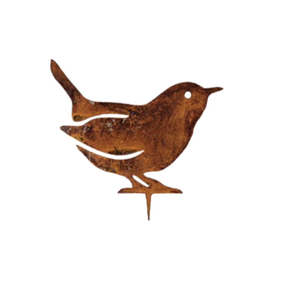 Украсьте садовый дворик Декоративный орнамент Садовые колышки Металлические птицы