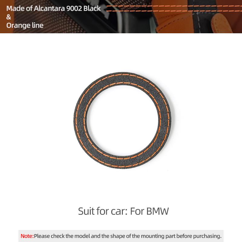 Для BMW F30 F20 E60 E90 G20 E92 F10 G30 F32 X3 X5 Из Алькантары Кольцо-накладка на руль автомобиля Наклейка Аксессуары для интерьера