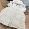 Модная стеганая одежда с капюшоном, женский короткий зимний жилет, новый маленький жилет, зимнее пальто