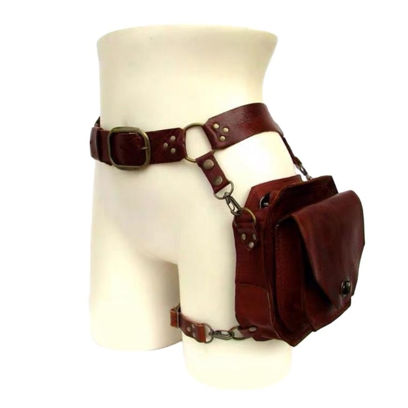 Steampunk Waist Pack Thigh Bag Medieval Waist Belt Drop Leg Bag Fanny Waist Bag