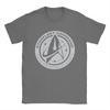 Футболка Stars Treks Discovery United Federation для мужчин, хлопковые футболки, футболка с круглым воротом, короткий рукав, одежда с графикой