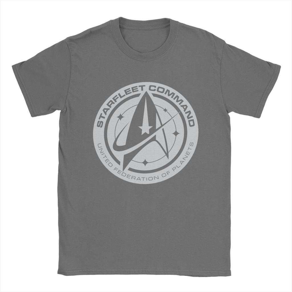Футболка Stars Treks Discovery United Federation для мужчин, хлопковые футболки, футболка с круглым воротом, короткий рукав, одежда с графикой